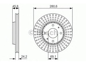 BOSCH 0 986 479 872 stabdžių diskas 
 Stabdžių sistema -> Diskinis stabdys -> Stabdžių diskas
M818027