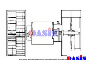 AKS DASIS 741590N vidaus pūtiklis 
 Šildymas / vėdinimas -> Orpūtė/dalys
0008307908, A0008307908