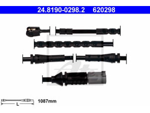ATE 24.8190-0298.2 įspėjimo kontaktas, stabdžių trinkelių susidėvėjimas 
 Stabdžių sistema -> Susidėvėjimo indikatorius, stabdžių trinkelės
34 35 6 791 958