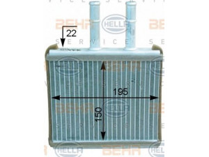 HELLA 8FH 351 315-751 šilumokaitis, salono šildymas 
 Šildymas / vėdinimas -> Šilumokaitis
96539642, 96887038, 96539642, 96887038