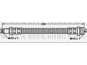 BORG & BECK BBH7072 stabdžių žarnelė 
 Stabdžių sistema -> Stabdžių žarnelės
0K01143820