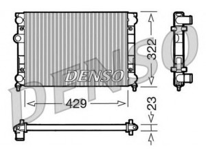 DENSO DRM32007 radiatorius, variklio aušinimas 
 Aušinimo sistema -> Radiatorius/alyvos aušintuvas -> Radiatorius/dalys
6N0121253A