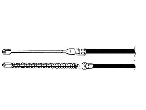 KAWE VW02140 trosas, stovėjimo stabdys 
 Stabdžių sistema -> Valdymo svirtys/trosai
867609701
