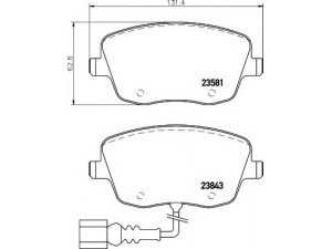 HELLA 8DB 355 018-811 stabdžių trinkelių rinkinys, diskinis stabdys 
 Techninės priežiūros dalys -> Papildomas remontas
6Q0698151C, 6Q0698151C, 6Q0698151C