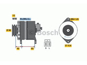 BOSCH 9 120 335 001 kintamosios srovės generatorius 
 Elektros įranga -> Kint. sr. generatorius/dalys -> Kintamosios srovės generatorius
23100 9C600