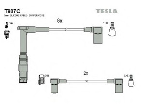 TESLA T807C uždegimo laido komplektas 
 Kibirkšties / kaitinamasis uždegimas -> Uždegimo laidai/jungtys