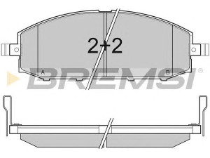 BREMSI BP3007 stabdžių trinkelių rinkinys, diskinis stabdys 
 Techninės priežiūros dalys -> Papildomas remontas
41060-VB290, 41060-VB291, 41060-VC091