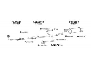 VENEPORTE 250051 išmetimo sistema 
 Išmetimo sistema -> Išmetimo sistema, visa