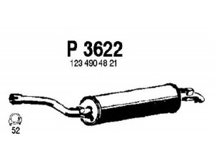 FENNO P3622 galinis duslintuvas 
 Išmetimo sistema -> Duslintuvas
1234900715, 1234901101, 1234904115