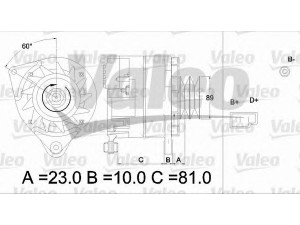 VALEO 436273 kintamosios srovės generatorius
3582821M1, 3582821M1