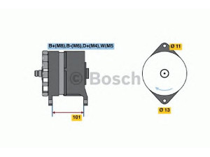 BOSCH 0 120 469 044 kintamosios srovės generatorius