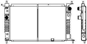 SAKURA  Automotive 1611-0202 radiatorius, variklio aušinimas
