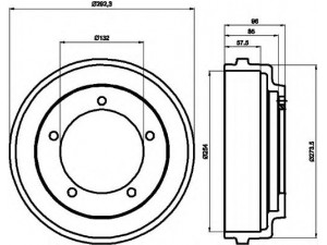 HELLA 8DT 355 300-201 stabdžių būgnas 
 Stabdžių sistema -> Būgninis stabdys -> Stabdžių būgnas
6464214