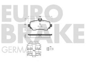 EUROBRAKE 5502223333 stabdžių trinkelių rinkinys, diskinis stabdys 
 Techninės priežiūros dalys -> Papildomas remontas
1684200020, 1684200120, 1684200720