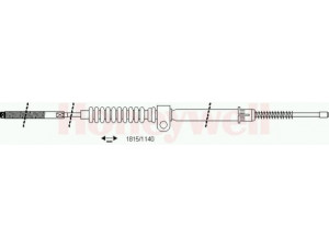 BENDIX 431029B trosas, stovėjimo stabdys 
 Stabdžių sistema -> Valdymo svirtys/trosai
483433