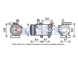 AKS DASIS 852739N kompresorius, oro kondicionierius 
 Oro kondicionavimas -> Kompresorius/dalys
977012K600