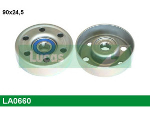 LUCAS ENGINE DRIVE LA0660 kreipiantysis skriemulys, V formos rumbuotas diržas 
 Diržinė pavara -> V formos rumbuotas diržas/komplektas -> Laisvasis/kreipiamasis skriemulys