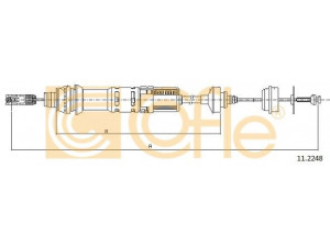 COFLE 11.2248 sankabos trosas 
 Dviratė transporto priemonės -> Kabeliai ir tachometro velenaai -> Sankabos trosas
2150V7, 9625275680