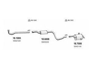 ASSO ART1178 išmetimo sistema 
 Išmetimo sistema -> Išmetimo sistema, visa