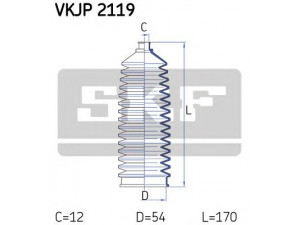 SKF VKJP 2119 gofruotoji membrana, vairavimas 
 Vairavimas -> Gofruotoji membrana/sandarinimai
0000009944453, 0000009950650, 9944453