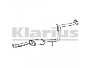 KLARIUS 250289 vidurinis duslintuvas 
 Išmetimo sistema -> Duslintuvas
B691403009A, B6E540300C