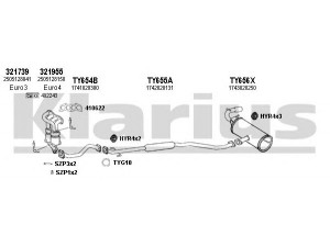 KLARIUS 900443U išmetimo sistema 
 Išmetimo sistema -> Išmetimo sistema, visa