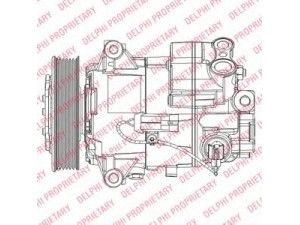 DELPHI TSP0155948 kompresorius, oro kondicionierius 
 Oro kondicionavimas -> Kompresorius/dalys
13250609, 6854113, 13250609, 13262843
