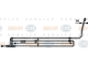 HELLA 8MO 376 726-201 alyvos aušintuvas, vairo sistema 
 Vairavimas -> Vairo pavara/siurblys
17 21 7 507 976, 17 21 7 559 964