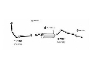 ASSO ART0565 išmetimo sistema 
 Išmetimo sistema -> Išmetimo sistema, visa