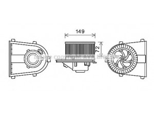 AVA QUALITY COOLING AI8378 elektrovariklis, vidinis pūtiklis 
 Šildymas / vėdinimas -> Orpūtė/dalys
1J1819021C, 1J1819021C, 1J1819021C
