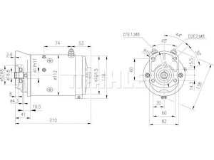 MAHLE ORIGINAL MM 188 elektrovariklis