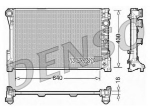 DENSO DRM17005 radiatorius, variklio aušinimas 
 Aušinimo sistema -> Radiatorius/alyvos aušintuvas -> Radiatorius/dalys
2045000203
