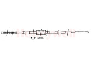 BENDIX 432048B trosas, stovėjimo stabdys 
 Stabdžių sistema -> Valdymo svirtys/trosai
1H0609721B, 1H0609721B