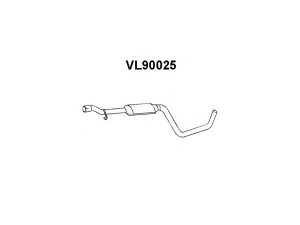 VENEPORTE VL90025 priekinis duslintuvas 
 Išmetimo sistema -> Duslintuvas
03473008, 3461081, 3467682
