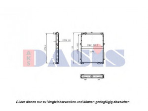 AKS DASIS 460360N radiatorius, variklio aušinimas