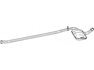 AKS DASIS SG50417 vidurinis duslintuvas 
 Išmetimo sistema -> Duslintuvas
7700767072