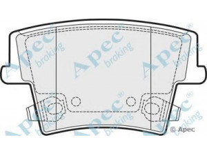 APEC braking PAD1485 stabdžių trinkelių rinkinys, diskinis stabdys 
 Techninės priežiūros dalys -> Papildomas remontas
05139191AA, 05142560AA, 05142561AA
