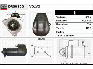 DELCO REMY DRS6100 starteris 
 Elektros įranga -> Starterio sistema -> Starteris
111983, 1543375, 1543695, 1676800