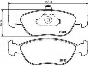 HELLA PAGID 8DB 355 010-181 stabdžių trinkelių rinkinys, diskinis stabdys 
 Techninės priežiūros dalys -> Papildomas remontas
71752986, 71769140, 71752986, 71769140