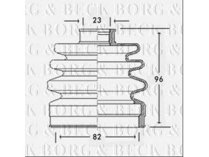 BORG & BECK BCB2184 gofruotoji membrana, kardaninis velenas 
 Ratų pavara -> Gofruotoji membrana