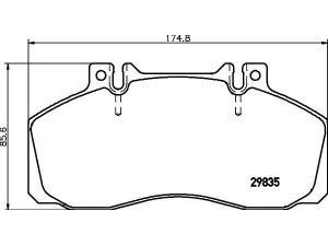 HELLA PAGID 8DB 355 005-311 stabdžių trinkelių rinkinys, diskinis stabdys 
 Techninės priežiūros dalys -> Papildomas remontas
0014201520, 0024205720, 0024206220