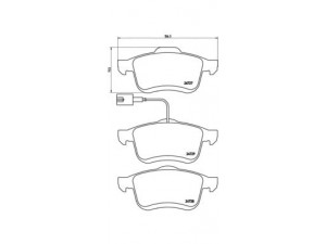 BREMBO P 23 130 stabdžių trinkelių rinkinys, diskinis stabdys 
 Techninės priežiūros dalys -> Papildomas remontas
77365396, 77364929, 77365311, 77365796