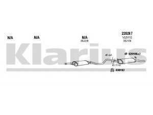 KLARIUS 390390E išmetimo sistema 
 Išmetimo sistema -> Išmetimo sistema, visa