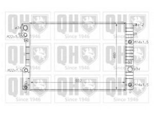 QUINTON HAZELL QER1694 radiatorius, variklio aušinimas 
 Aušinimo sistema -> Radiatorius/alyvos aušintuvas -> Radiatorius/dalys
52 46 3046, 63 02 007