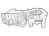 DENSO DEA23001 vidaus pūtiklis 
 Šildymas / vėdinimas -> Orpūtė/dalys
7701205899