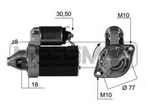 MESSMER 220377 starteris 
 Elektros įranga -> Starterio sistema -> Starteris
36100-22800, 36100-22805, 36100-26810