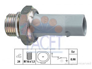 FACET 7.0150 alyvos slėgio jungiklis 
 Variklis -> Variklio elektra
047 919 081 B