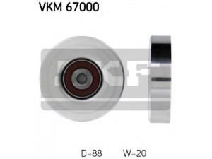 SKF VKM 67000 kreipiantysis skriemulys, V formos rumbuotas diržas 
 Diržinė pavara -> V formos rumbuotas diržas/komplektas -> Laisvasis/kreipiamasis skriemulys
16603-97401, 16603-23010, 16603-23011