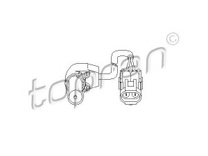 TOPRAN 207 411 RPM jutiklis, variklio valdymas 
 Variklis -> Variklio elektra
2375 000 QAC, 09108457, 44 00 457