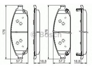 BOSCH 0 986 494 370 stabdžių trinkelių rinkinys, diskinis stabdys 
 Techninės priežiūros dalys -> Papildomas remontas
05080 868AA, 05080 868AB, 05080 868AC